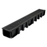 1m caniveau recouv.larg.130 grille c250 fonte