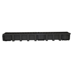 Caniveau haut 1m avec 2 grilles gr77k