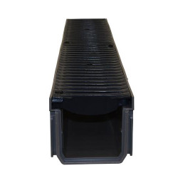 Caniveau haut 1m avec 2 grilles gr77k