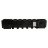 Caniveau CONNECTO®, 1 m, largeur 200 mm, grille caillebotis en fonte B125