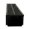 Caniveau CONNECTO®, 1 m, largeur 200 mm, grille caillebotis en fonte B125