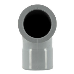 Coude avec collet battu mâle-femelle 87°30 Ø40