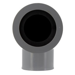 Coude à joint, Ø 50 mm, Femelle-femelle, pour sortie appareil sanitaire, 87°30, Ø int. 40x49