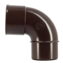 Coude TECHTAN®, 87°30, Mâle-femelle, pour descente de gouttière Ø 50, LG16, marron