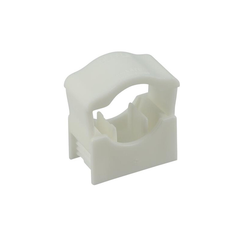 Collier de fixation COLLCLIP®, pour Multicouche, cuivre, PER, en PVC blanc - réf. CLIP1222B
