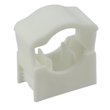 Collier de fixation COLLCLIP®, pour Multicouche, cuivre, PER, en PVC blanc - réf. CLIP1222B