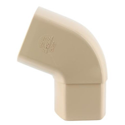 Coude OVATION® en TECHTAN®, Mâle-femelle à 67°30, pour tube ovoïde 105x76, LG38, sable