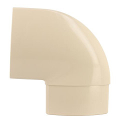 Coude OVATION® en TECHTAN®, Mâle-femelle à 90°, pour tube ovoïde 105x76, LG38, sable