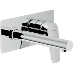 Façade lavabo mural avec plaque bec 160mm SKY chromé