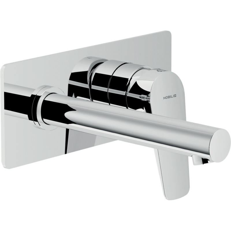 Façade lavabo mural avec plaque bec 160mm SKY chromé