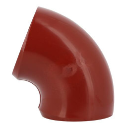 Coude chap.vent.orien.Ø100 rouge