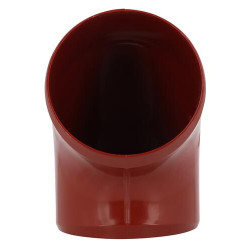 Coude chap.vent.orien.Ø100 rouge