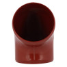 Coude chap.vent.orien.Ø100 rouge