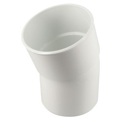 Coude simple mâle-femelle 20° Ø100 blanc