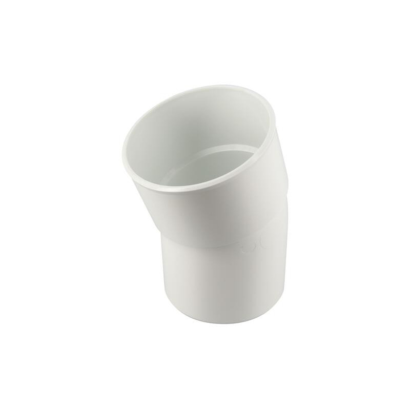 Coude simple mâle-femelle blanc Ø100