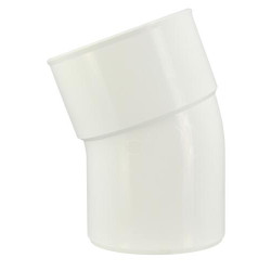 Coude simple mâle-femelle 20° Ø100 blanc