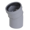 Coude Ø 100 mm, à 20°, à joint, système J, gris, en PVC