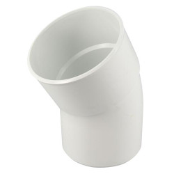 Coude simple mâle-femelle 30° Ø100 blanc
