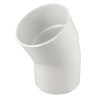 Coude simple mâle-femelle 30° Ø100 blanc