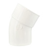 Coude simple mâle-femelle 30° Ø100 blanc