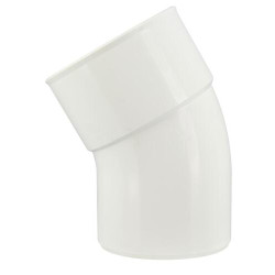 Coude simple mâle-femelle 30° Ø100 blanc