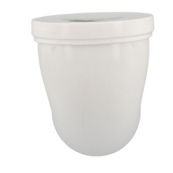 Pipe longue de WC, Ø 100, en PVC blanc, longueur 300 mm - réf. CTW3330