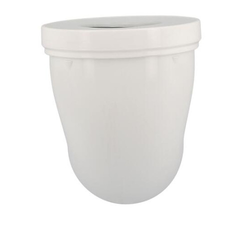 Pipe longue de WC, Ø 100, en PVC blanc, longueur 300 mm - réf. CTW3330