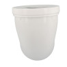 Pipe longue de WC, Ø 100, en PVC blanc, longueur 300 mm - réf. CTW3330