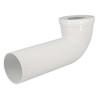 Pipe longue de WC, Ø 100, en PVC blanc, longueur 300 mm - réf. CTW3330