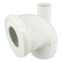 Pipe wc cw33 avec piquage Ø40 axe