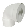 Pipe courte wc 90° Ø100f à joint 85/107 vrac