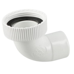 Douille Ø32 coudee 87°30 pour siphon blanc