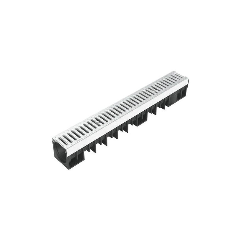 1m caniveau 100 hd prof.1 grille passerelle
