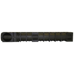 Caniveau nicoll en PP Ø100, l=1m, profondeur 130mm avec corniere en acier et g