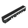 Caniveau KENADRAIN®, longueur 1 m, en PP, classe E600, avec feuillures en acier