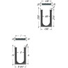 1m caniv.100 hd prof.4 grille d400 fonte