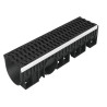 Caniveau KENADRAIN®, longueur 1 m, largeur intérieure 200, hd profondeur, 2 gril