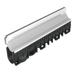 1m caniv.100 hd inox 430 prof.3 c250 fente excent
