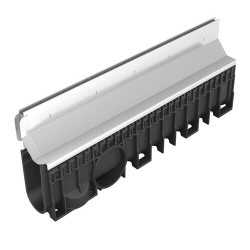 1m caniv.100 hd inox 430 prof.4 c250 fente excent