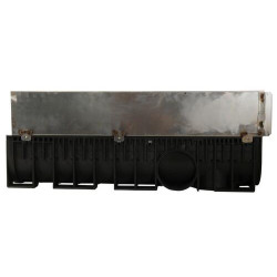 1m caniveau 200hd inox 430 prof2 c250 fente exent