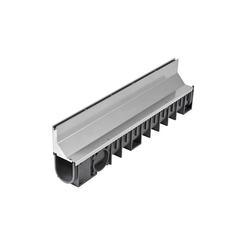 Can.100 hd inox 430 prof.2 fente ex.+grille