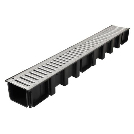 1m caniveau larg.130 grille a15 passer.galvanisé