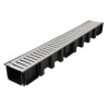 1m caniveau larg.130 grille a15 passer.galvanisé