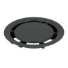 Grille et bride PVC antibactérien Anthracite avec 6 vis pour siphons gamme SITAR