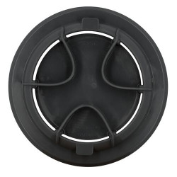 Grille et bride PVC antibactérien Anthracite avec 6 vis pour siphons gamme SITAR