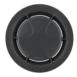 Grille et bride PVC antibactérien Anthracite avec 6 vis pour siphons gamme SITAR