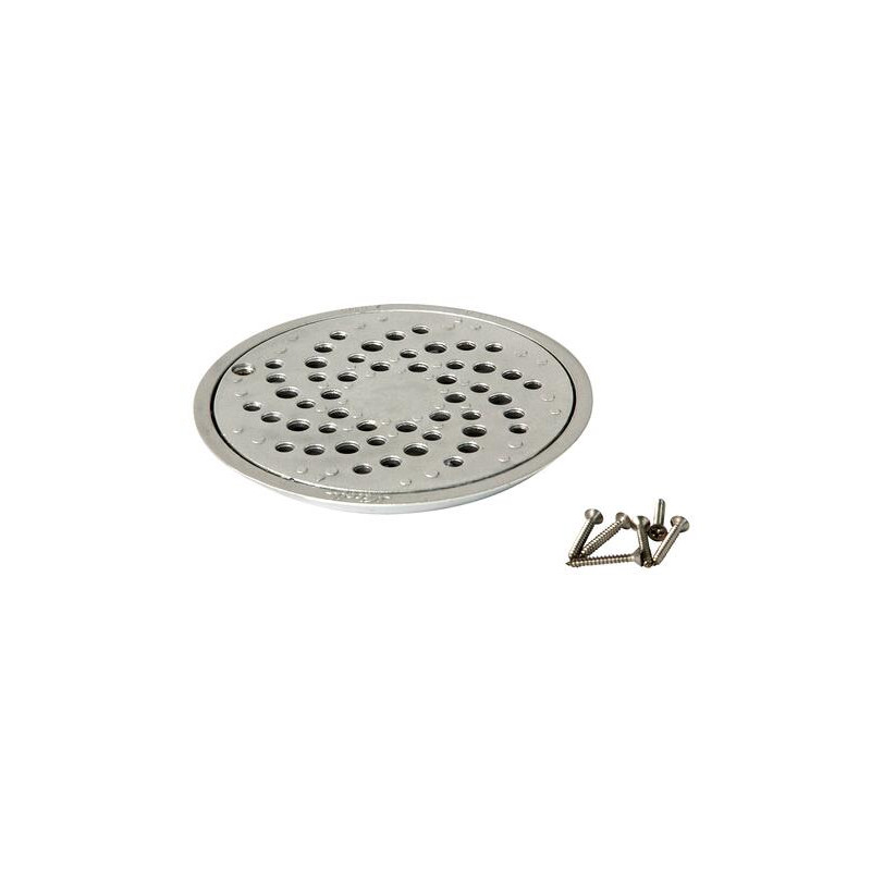 Ensemble grille + 6 vis ø3,6 x 25 mm + bride aluminium
