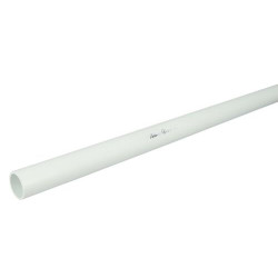 Tube d'évacuation en PVC blanc, Ø 40, longeur 4 ml, esthétique, résistant