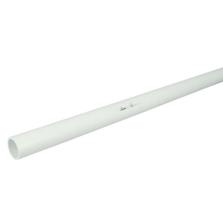 Tube d'évacuation en PVC blanc, Ø 40, longeur 4 ml, esthétique, résistant