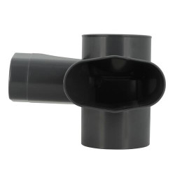Culotte double équerre eaux usées à coller, angles 87°30 Chutunic® EVO